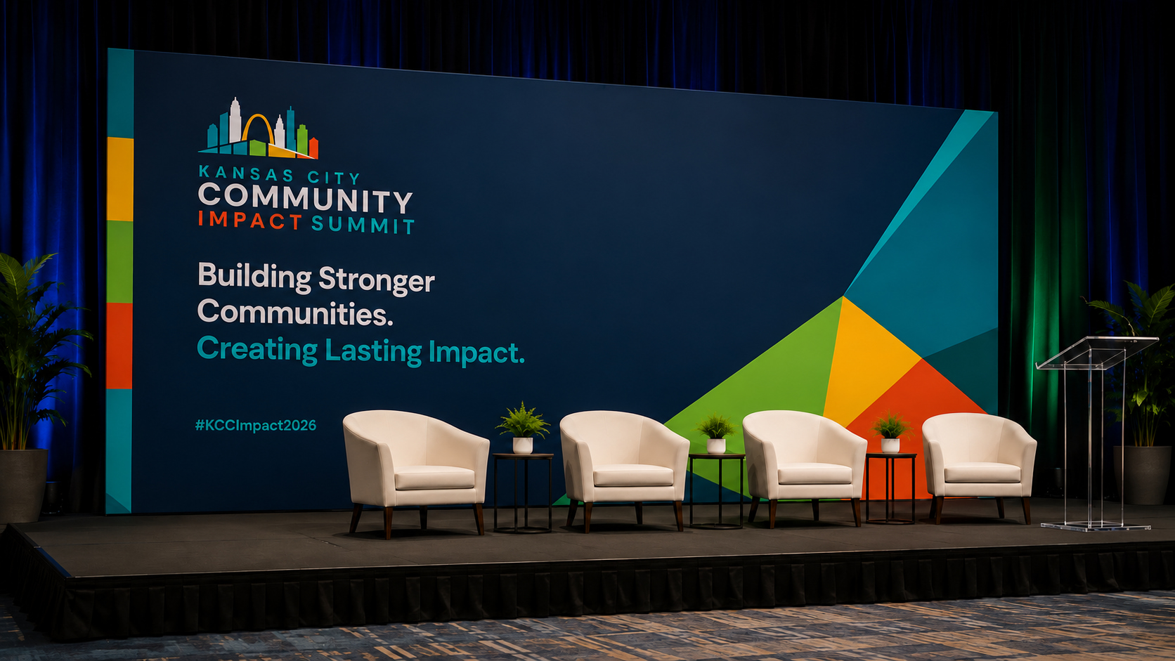 KC Community Impact Summit — Stage backdrop